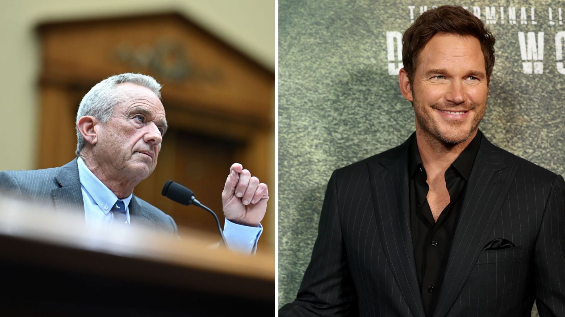 Robert F. Kennedy Jr. and Chris Pratt (Image via Getty)