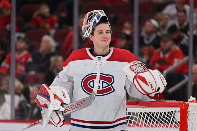 Habs' Sam Montembeault marries his girlfriend, Daryanne, in ceremony at Four Seasons Montreal, attended by Canadiens teammates [In Photos]