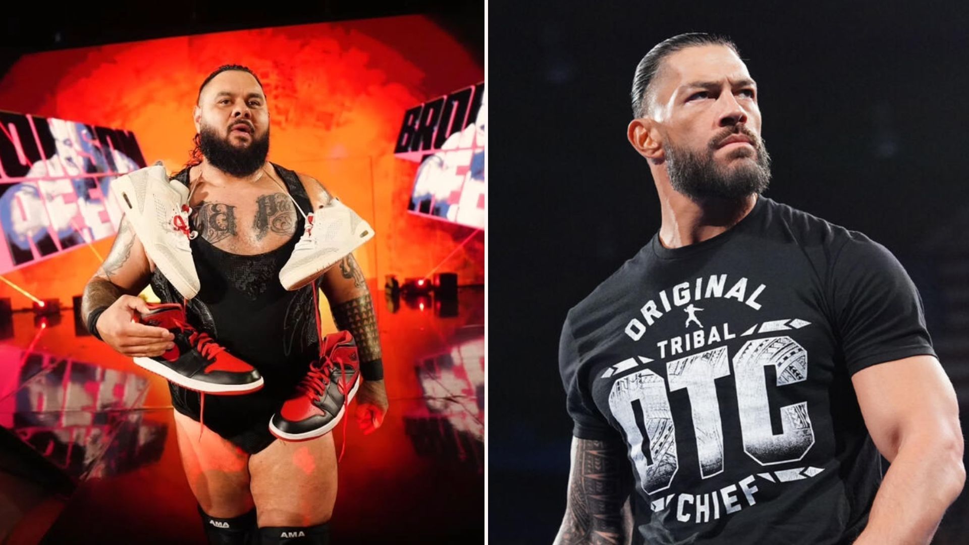 Bronson Reed (left) and Roman Reigns [Picture credits: Reed via Instagram and WWE.com]