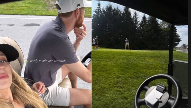 "Ready to win our scramble": Connor McDavid and wife Lauren enjoy golfing day out in St. Tropez