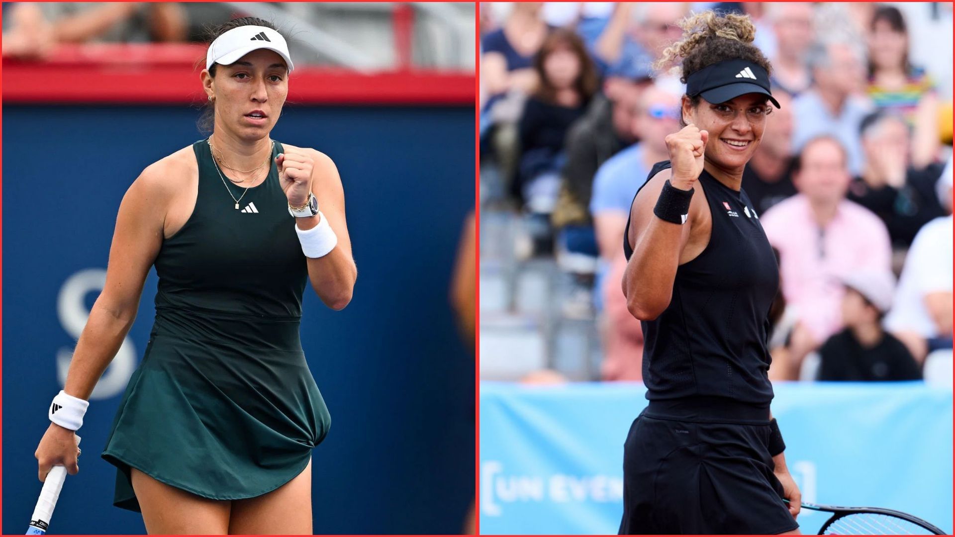 Jessica Pegula (L) Mayar Sherif (R) | Getty