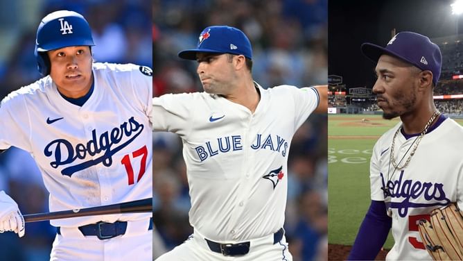 Blue Jays' Mason Fluharty drops the F-bomb after game-saving outs vs Shohei Ohtani, Mookie Betts