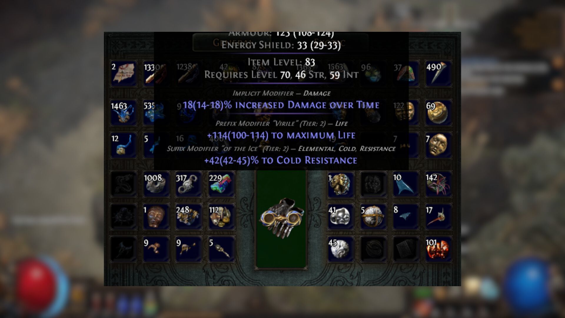 Explicit mods are not present on Normal items (Image via Grinding Gear Games)
