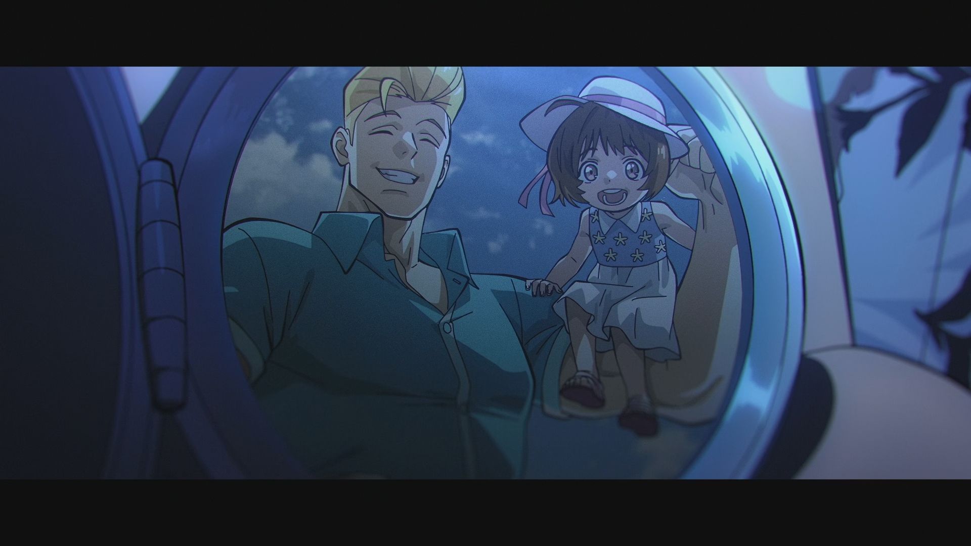 Smile with his daughter (Image via Pb Animation, LAN Studio, Paper Plane Animation Studio)