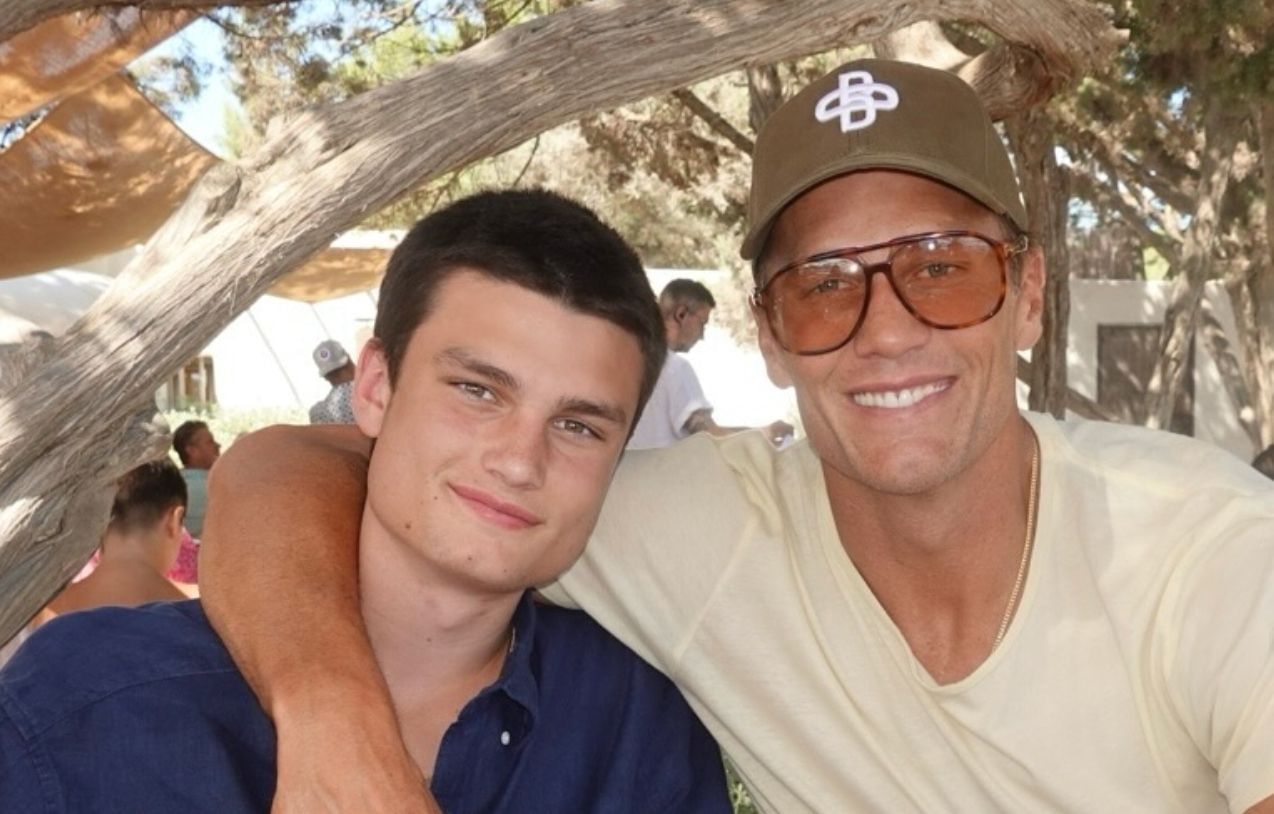Tom Brady with his son Jack. [Image credits: Brady