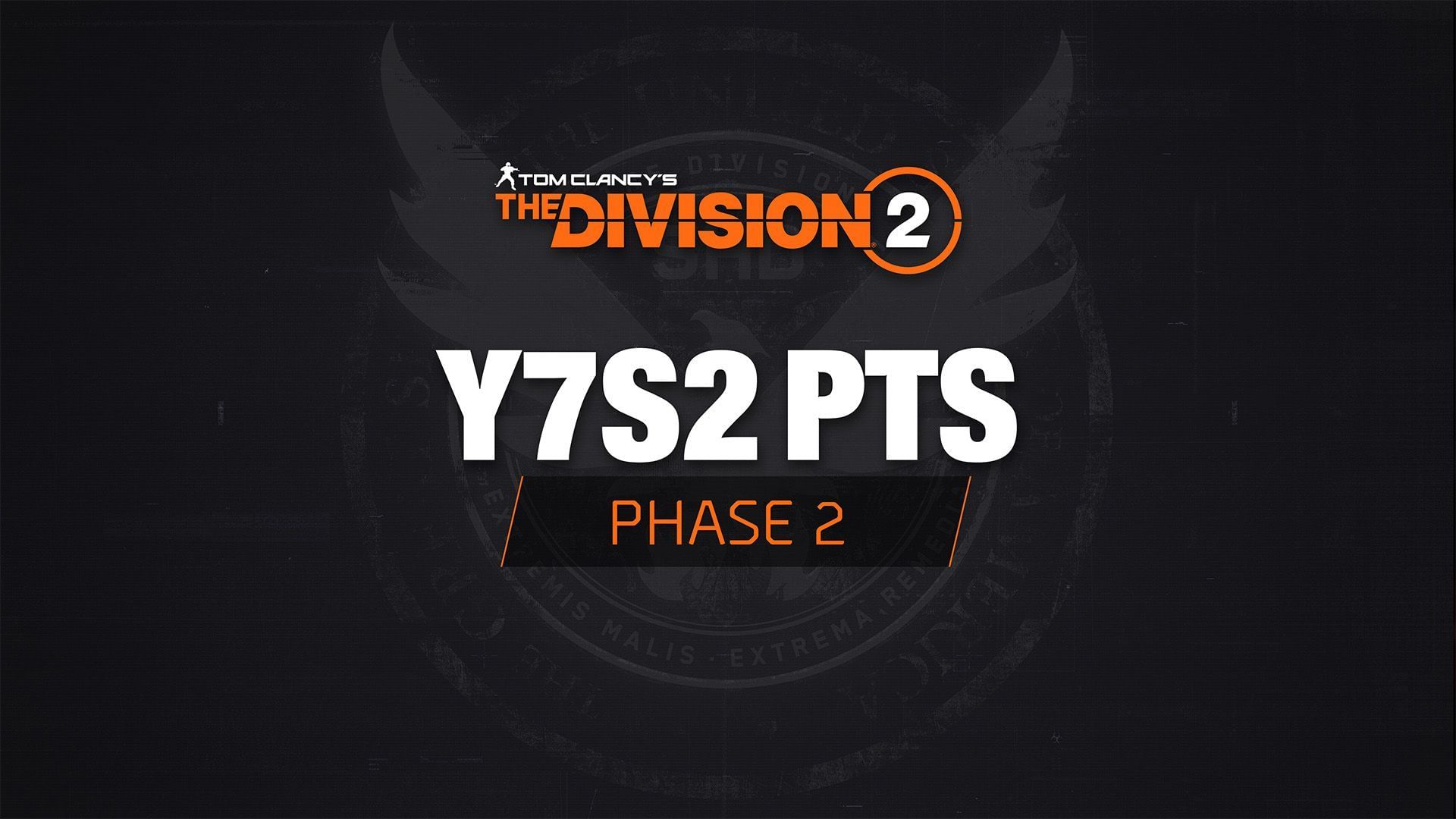 The Division 2 Y7S2 PTS phase 2 key art.