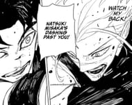 Hokuto vs. Natsuki (Image via Shueisha)