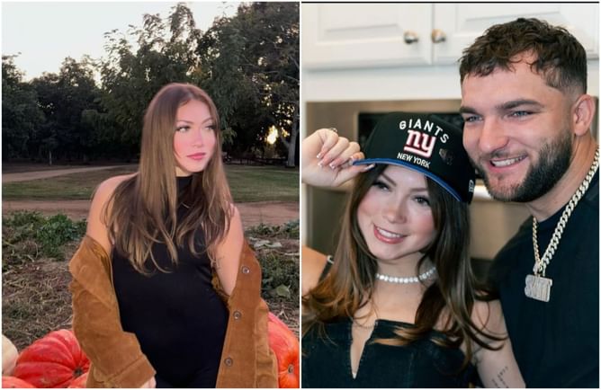 Cam Skattebo’s girlfriend Chloe Rodriguez rocks custom Giants bomber jacket in preseason game vs. Patriots
