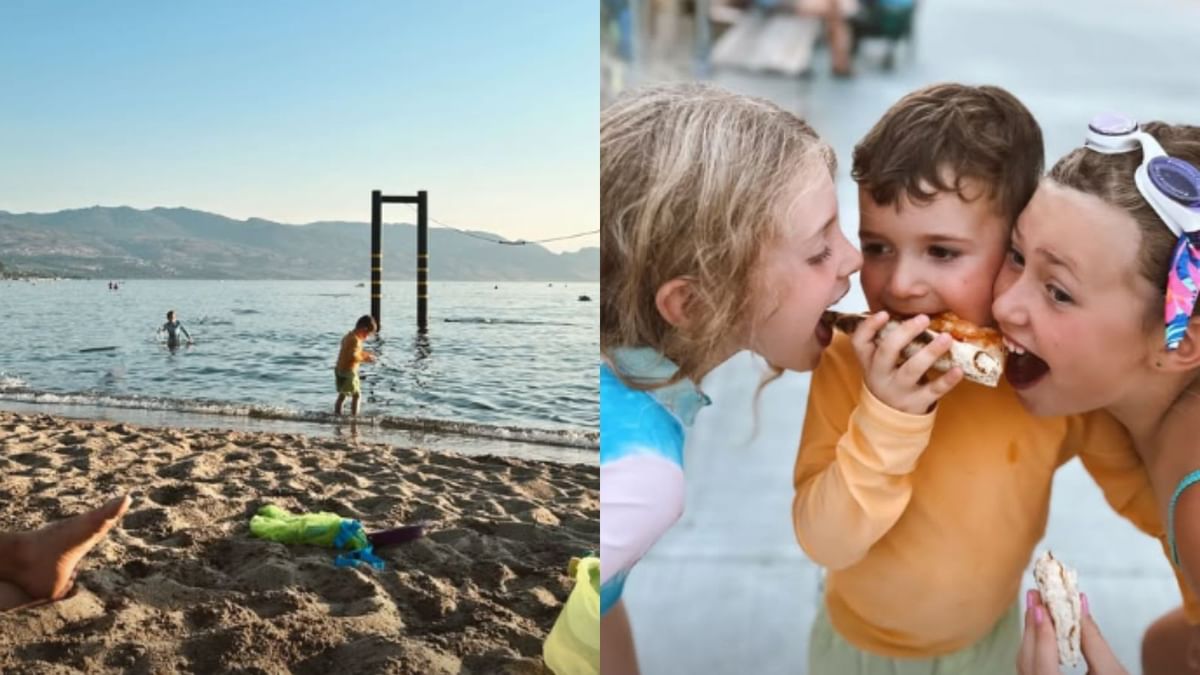 Carey Price and family savor the 'last moments of summer break' with pizza day by the beach in Kelowna