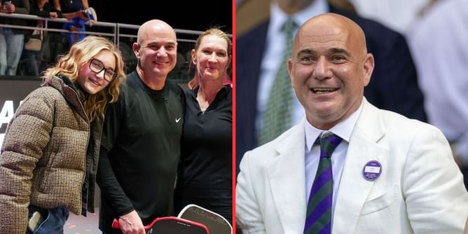 Andre Agassi gets daughter Jaz's fashion approval for sneaker choice during US Open visit without mom Steffi Graf