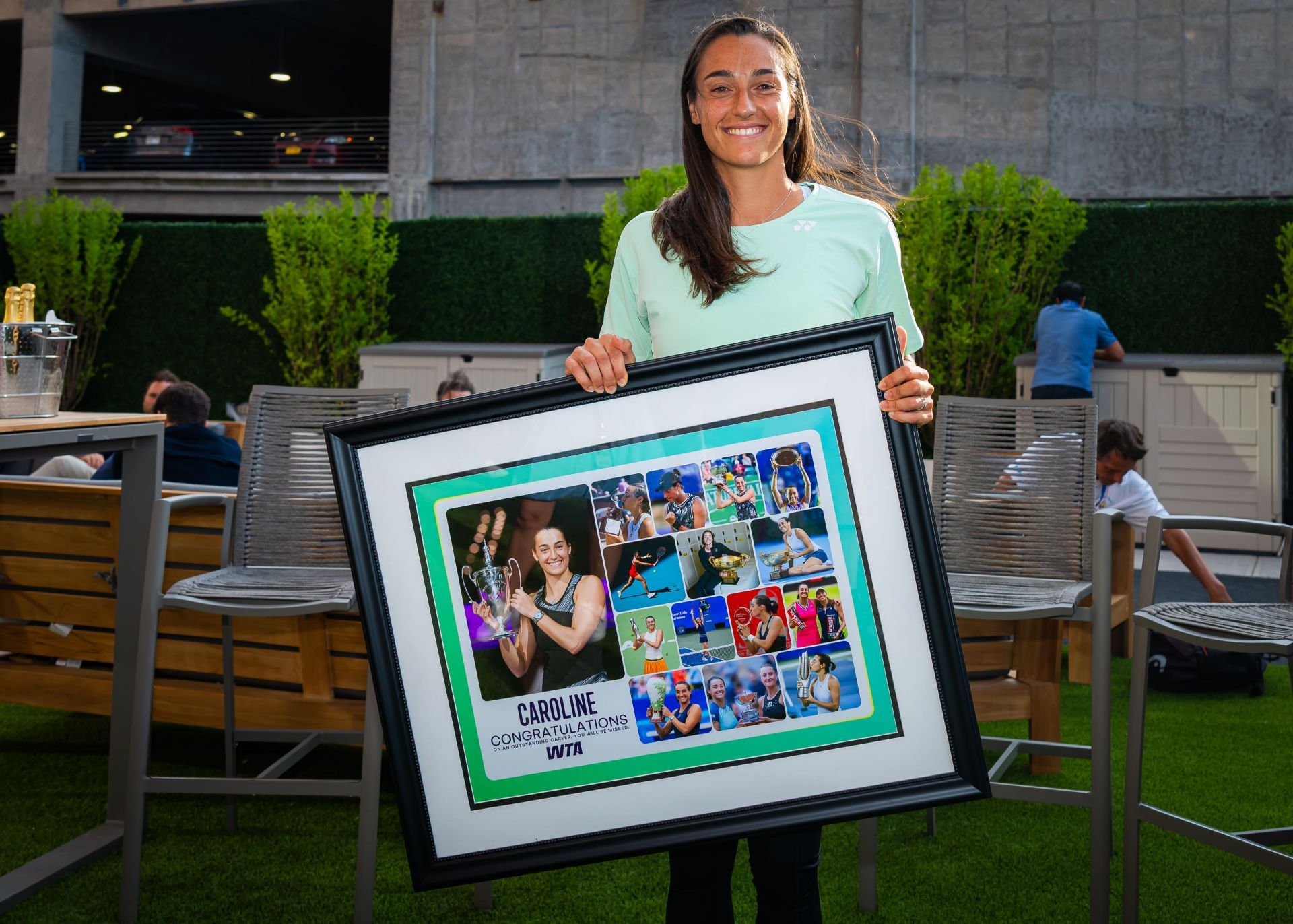 Caroline Garcia at the 2025 US Open - Day 2 - (Source: Getty)