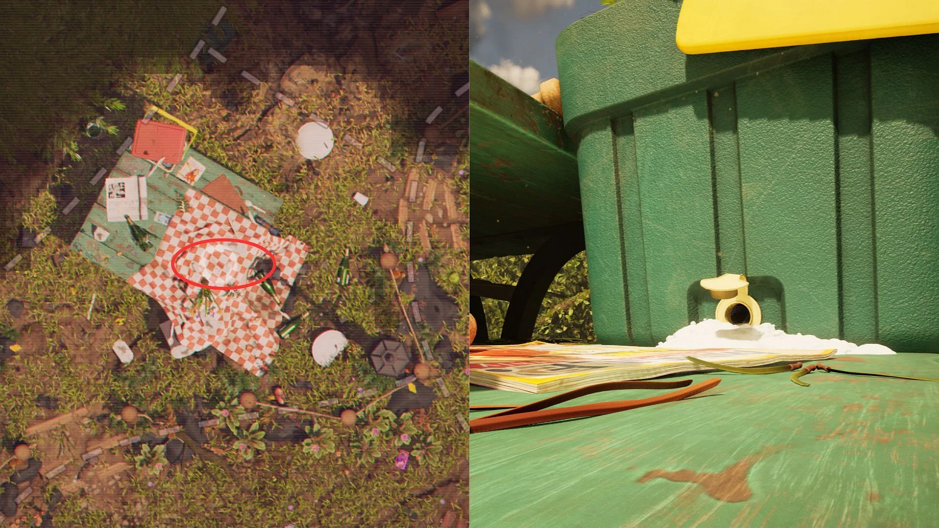 Use the cooler to get on top of the table (Image via Obsidian Entertainment)