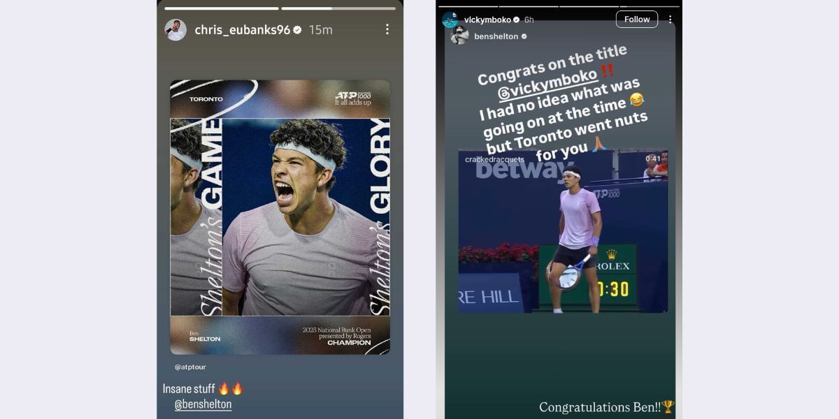 Via Christopher Eubanks and Victoria Mboko&#039;s Instagram stories