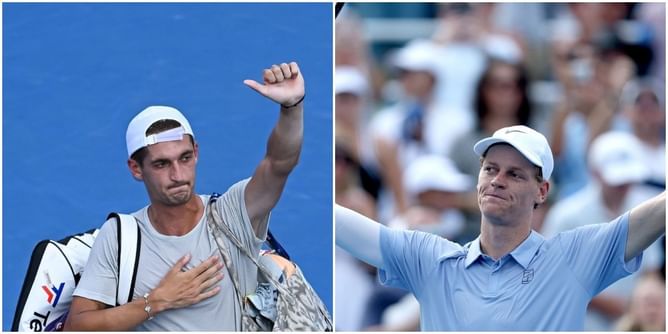 WATCH: Jannik Sinner can't stop smiling as Terence Atmane catches him off guard with surprise birthday present at Cincinnati Open
