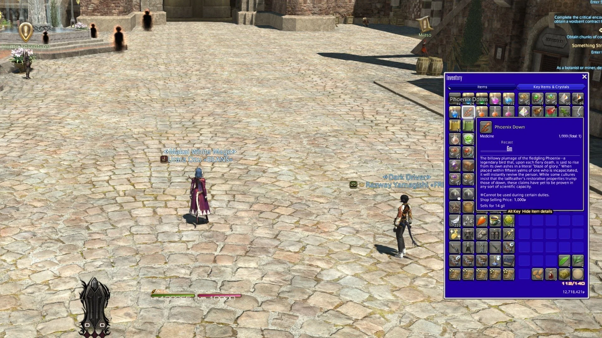 Final Fantasy XIV where to buy Phoenix Down