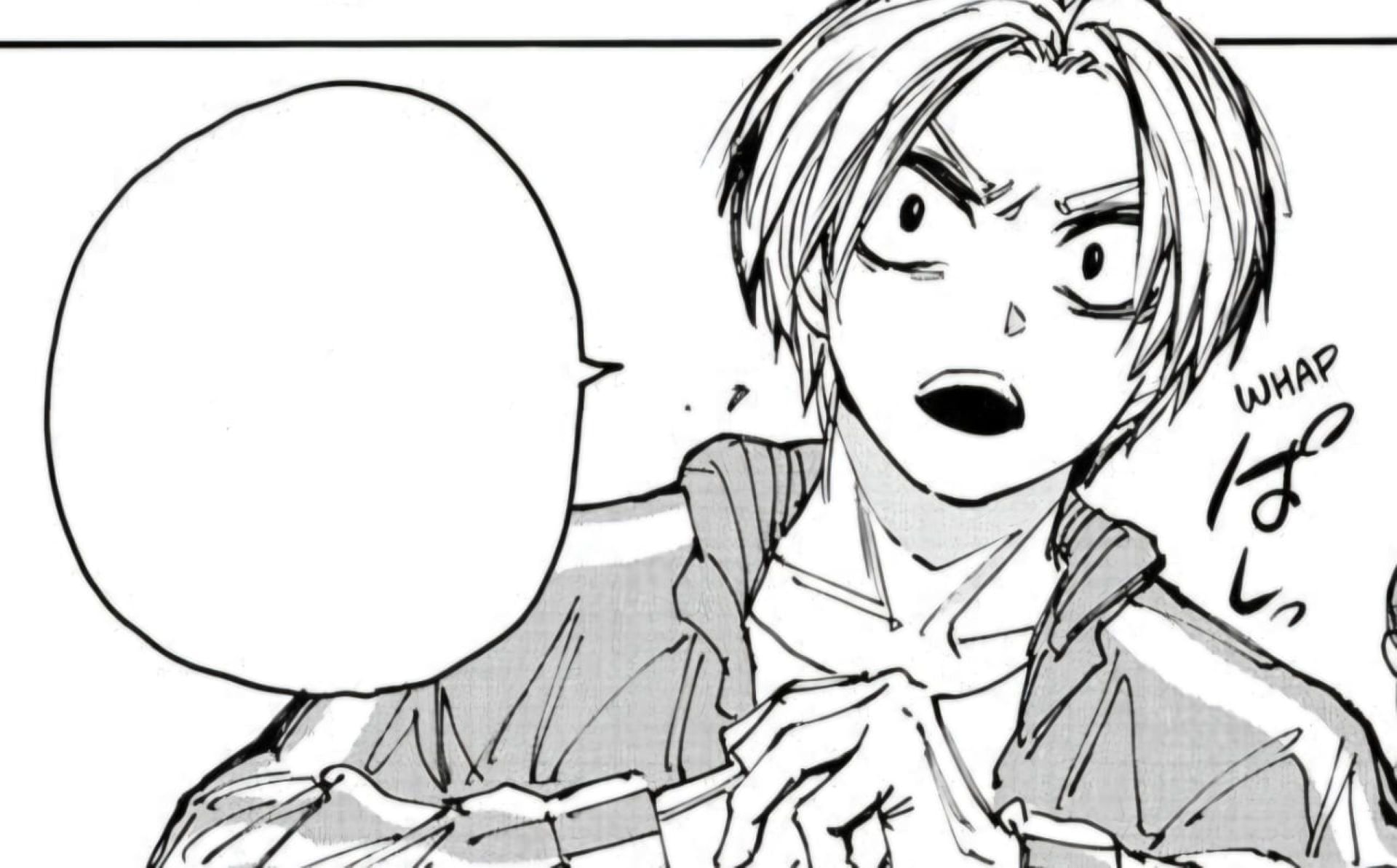 Shin, as seen in the manga (Image via Shueisha)