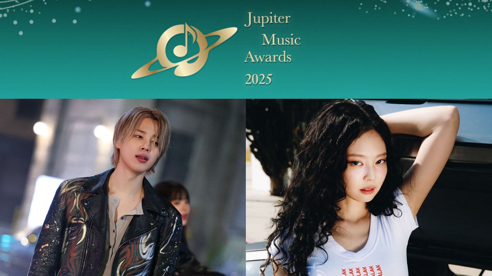 Jupiter Music Awards 2025 (Images via X/@muniverse_io, @bts_bighit, &amp; @oddatelier)