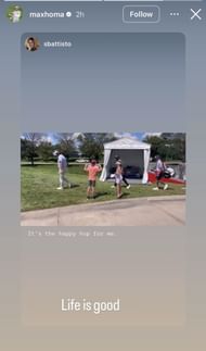 Still taken from Homa’s Instagram Story (Source: Instagram/@maxhoma)