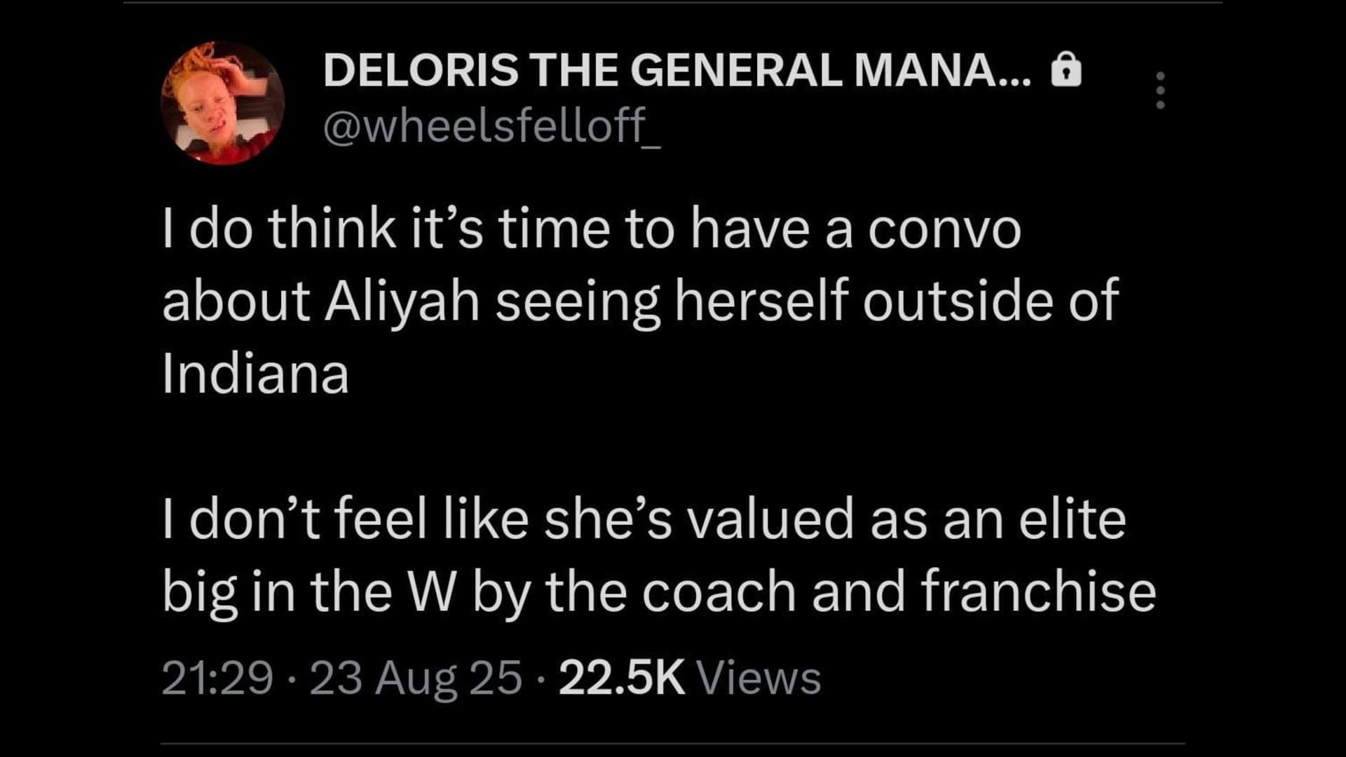 Michael &quot;Deloris&quot; McManus, a friend of A&#039;ja Wilson, believes that Caitlin Clark&#039;s teammate Aliyah Boston isn&#039;t being valued properly. Credit: McManus/x