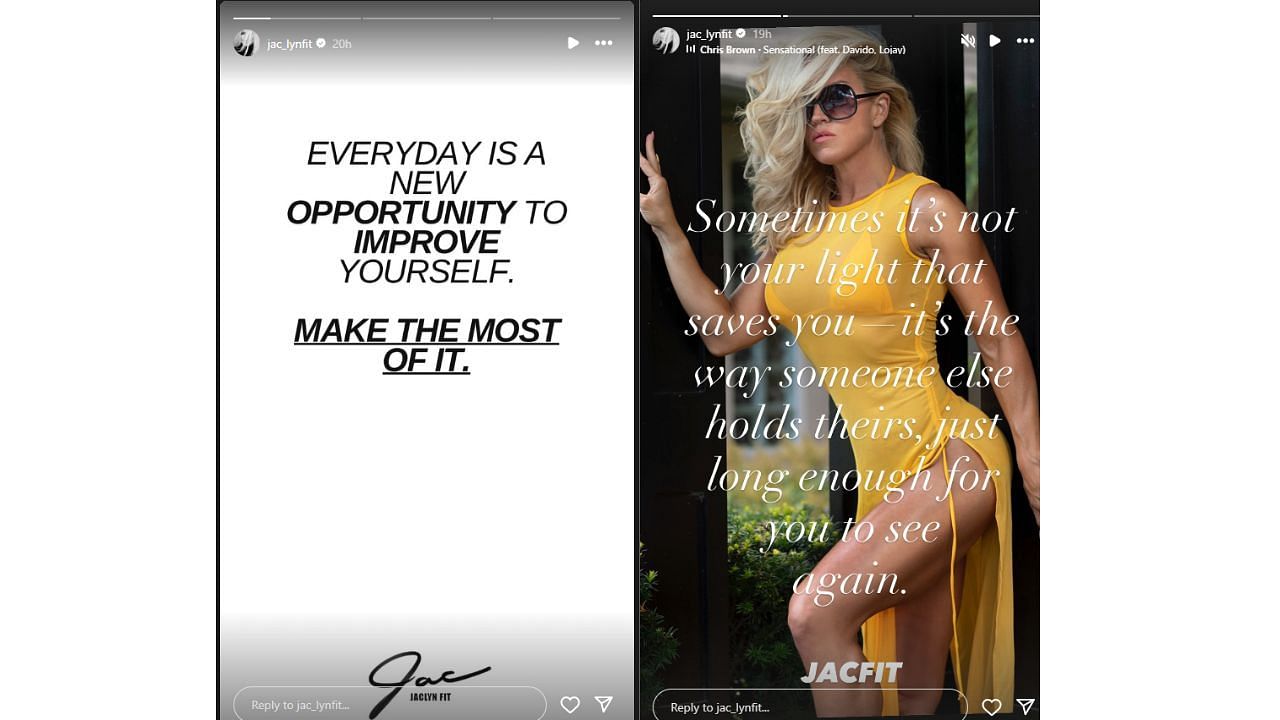 Jaclyn Cordeiro&#039;s Instagram story