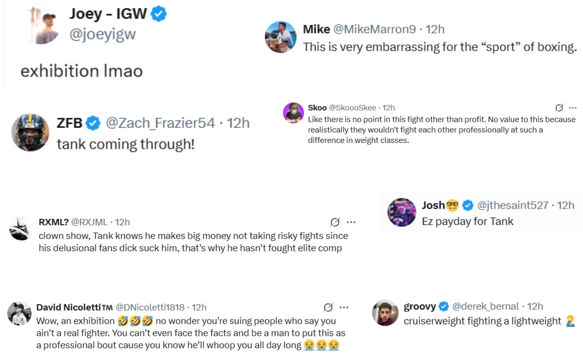 Fan reactions [Screenshots courtesy: @SpinninBackfist on X]