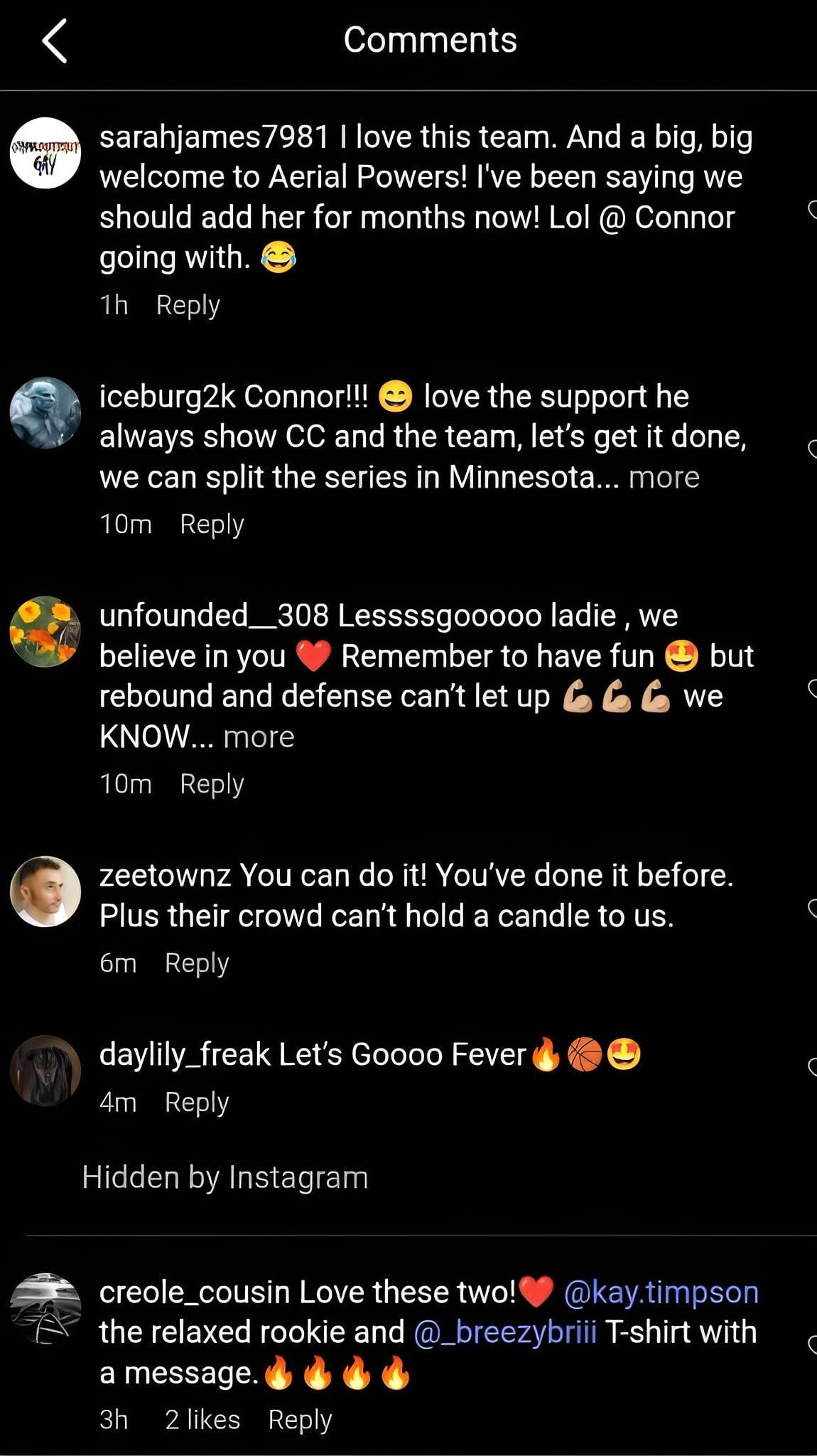 Comments on the post