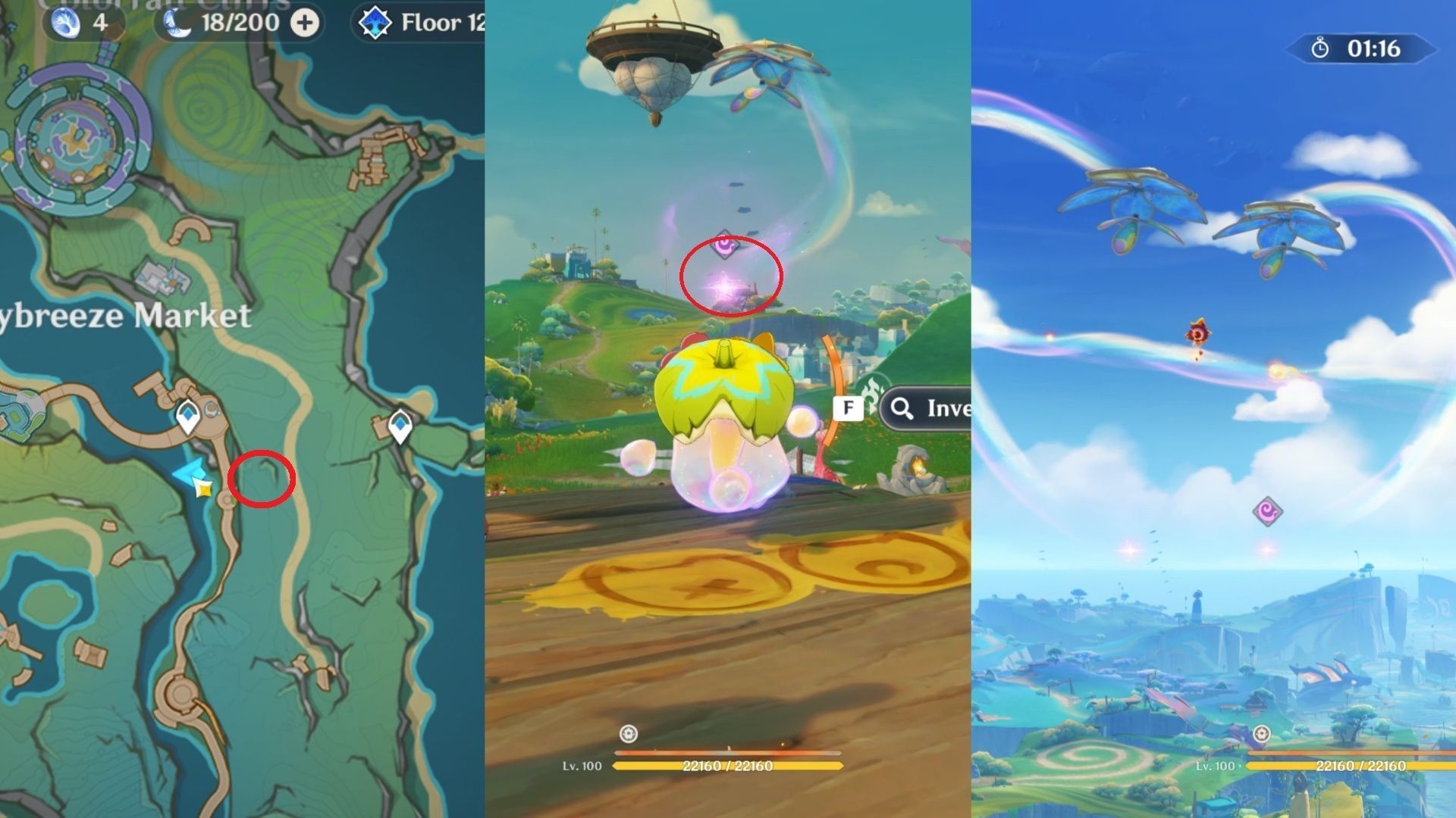 Complete the Chroma Kite challenge (Image via HoYoverse)
