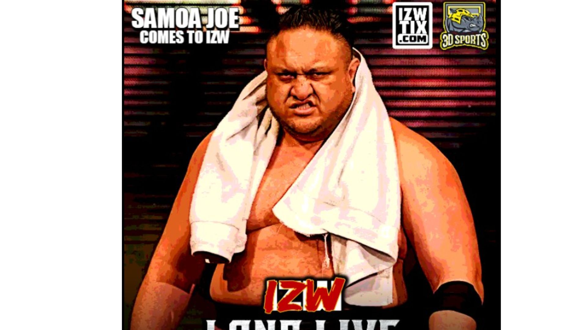 Samoa Joe is set to return to the independent circuit this November [Image Credits: IZW&#039;s Facebook page]