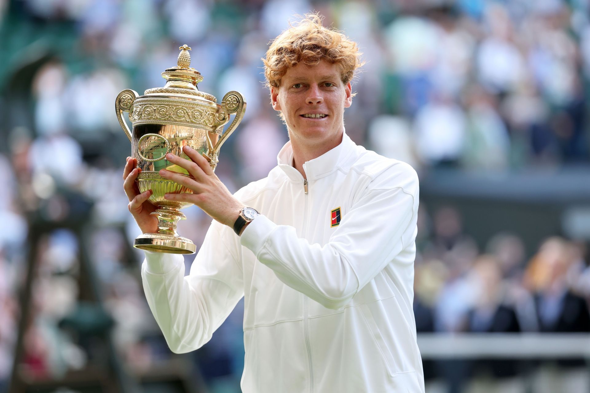 Jannik Sinner at Wimbledon 2025. (Photo: Getty)