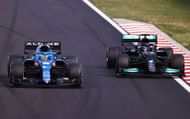 Fernando Alonso (L) and Lewis Hamilton (R) at the 2021 F1 Grand Prix of Hungary - Source: Getty