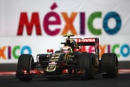 Pastor Maldonado driving the Lotus E23 at the 2015 Mexican Grand Prix - Source: Getty