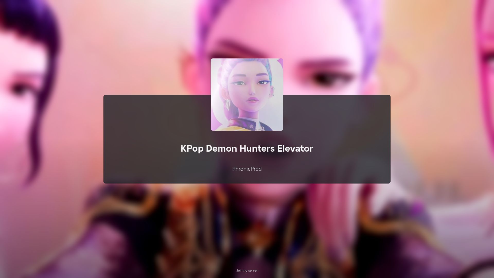 Roblox KPop Demon Hunters Elevator