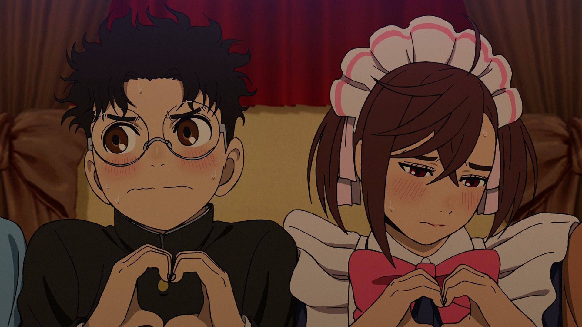 Momo and Okarun in Dandadan season 2 episode 7 (Image via Science SARU)