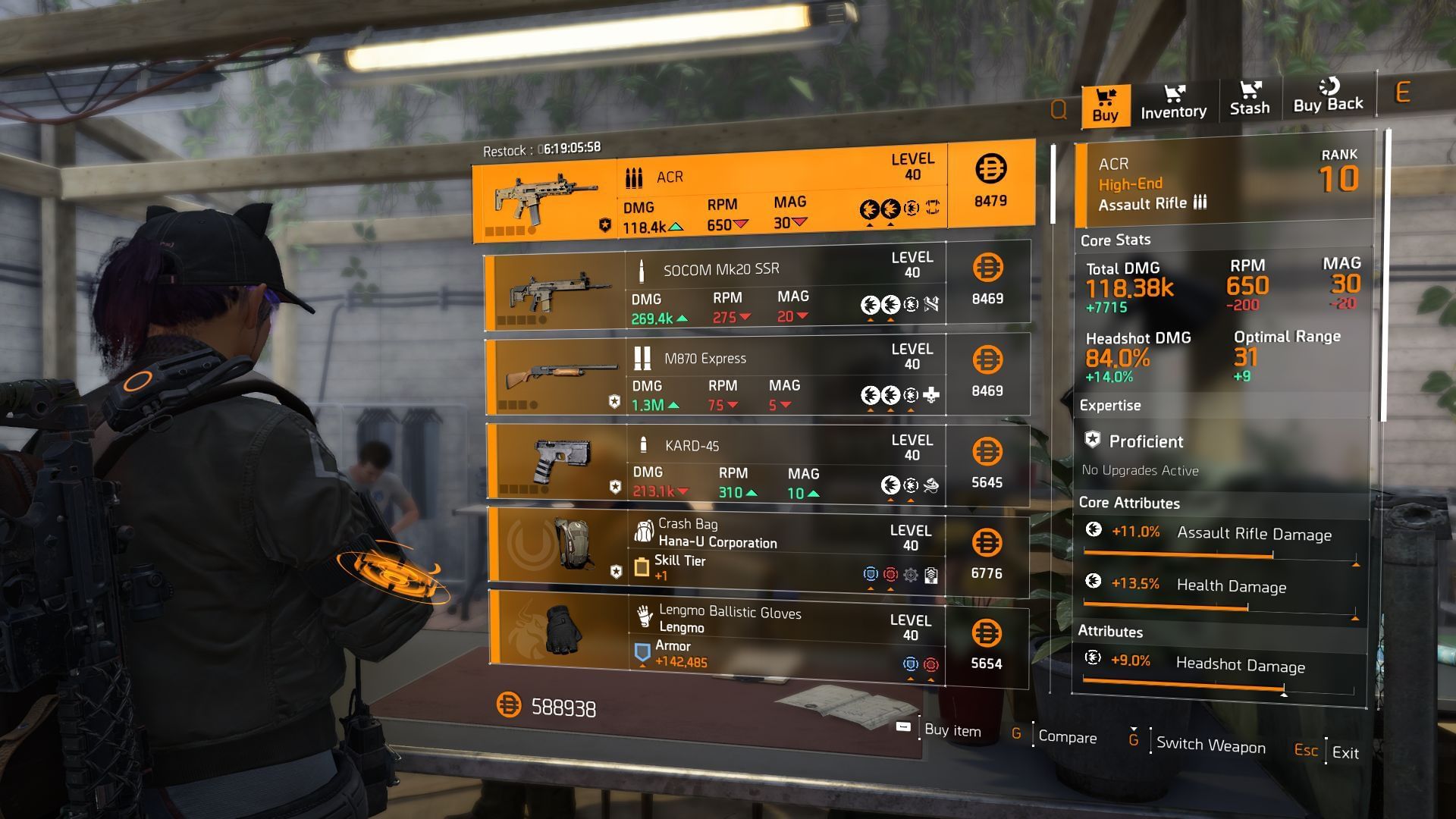 The Division 2 vendor at Haven Atrium (Image via Sportskeeda Gaming || Ubisoft)