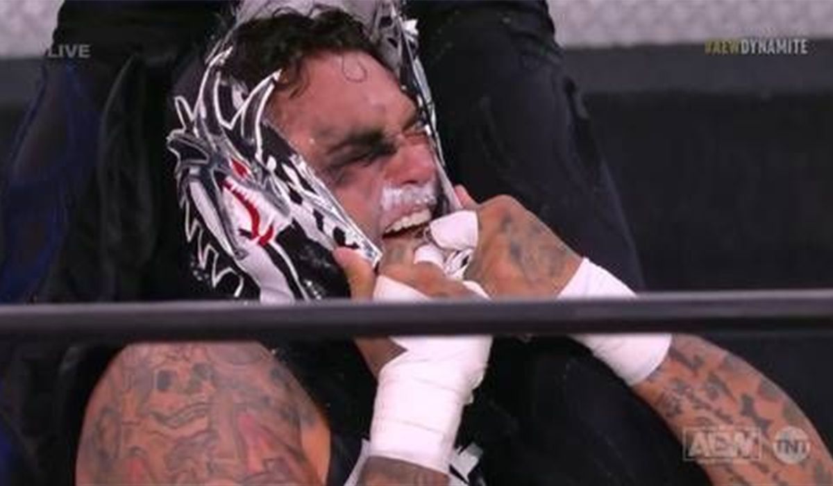 Penta was once almost unmasked in AEW. [Image credits: AEW on YouTube]
