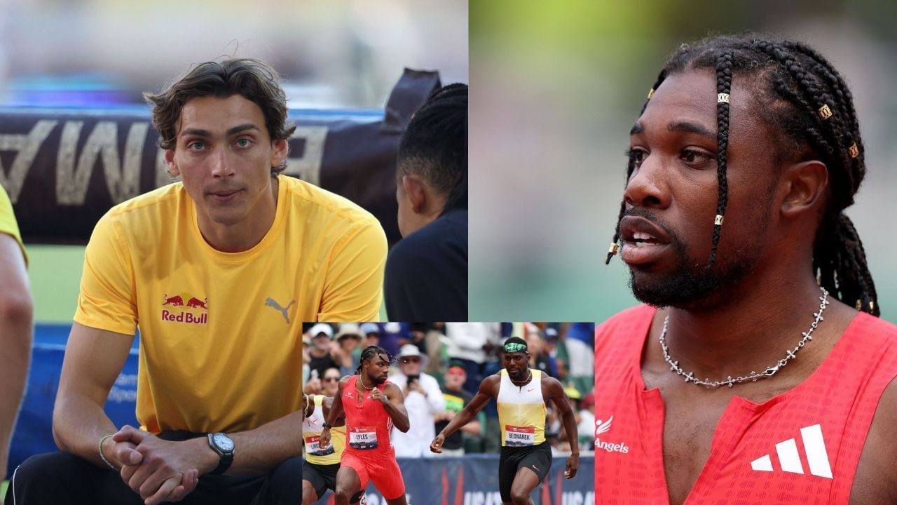 Mondo Duplantis and Noah Lyles (Image via: Both Getty)