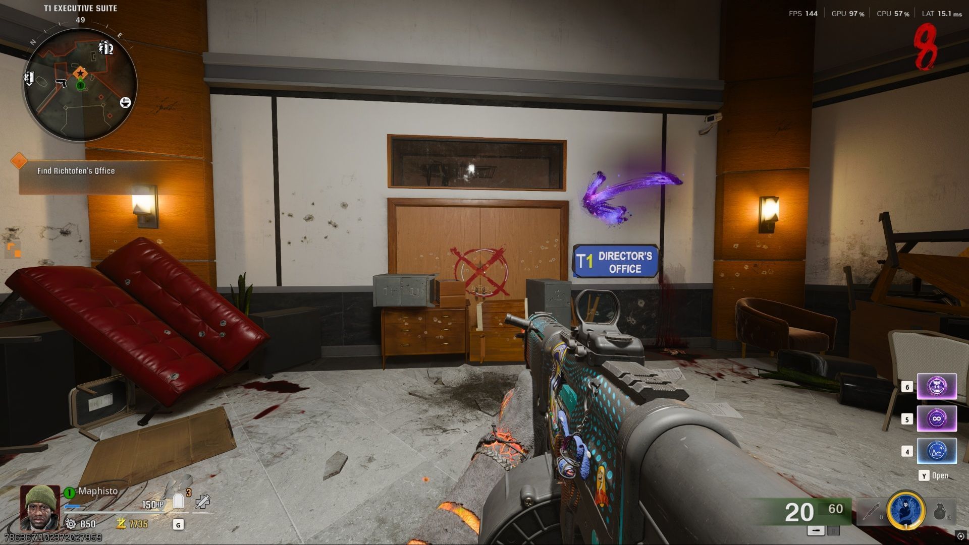 Open the Director&#039;s Office in Black Ops 6 Zombies Reckoning (Image via Sportskeeda Gaming || Activision)