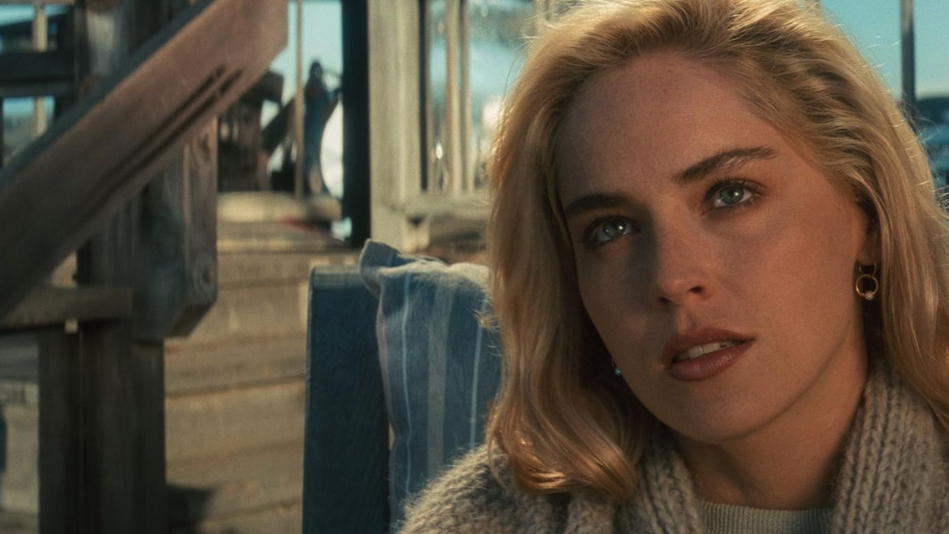 Sharon Stone as Catherine Tramell in Basic Instinct, a role that remains central to the film&rsquo;s legacy. (Image via Amazon Prime)