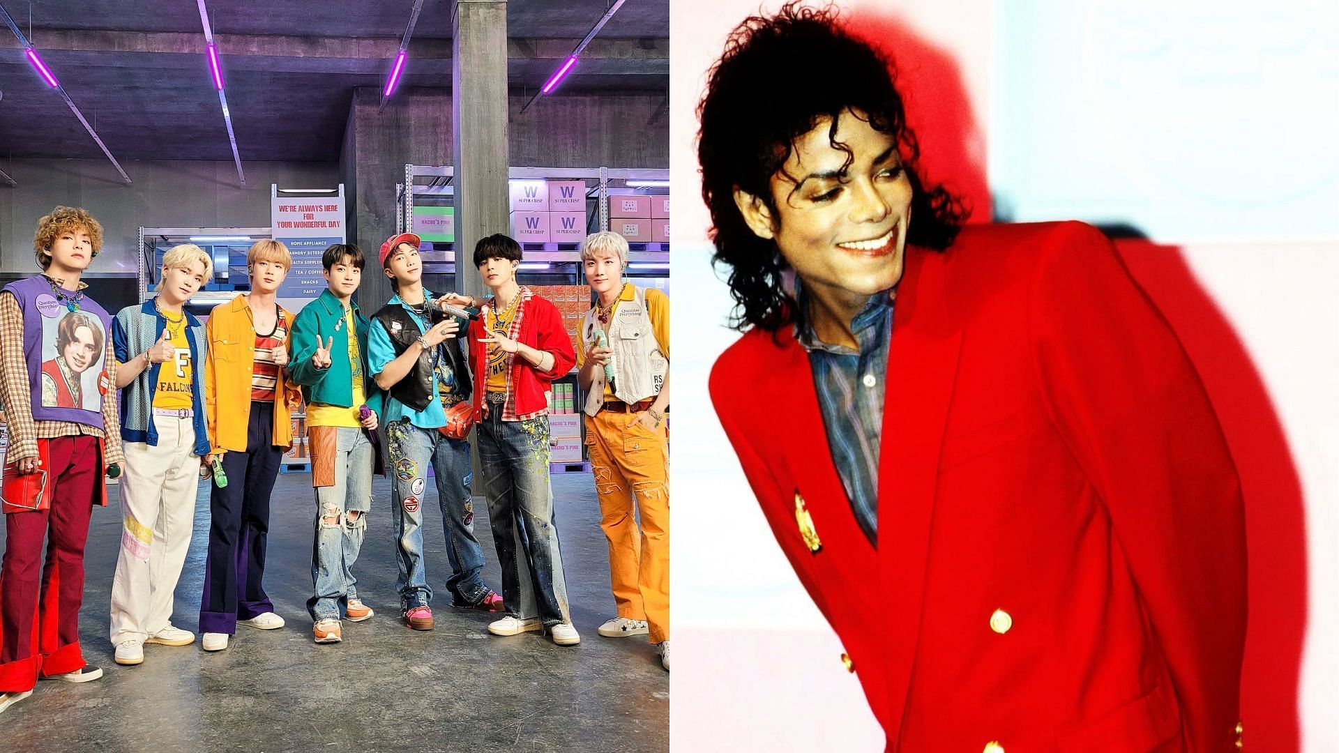 BTS and Michael Jackson (Image via X/@BTS_jp_official, Instagram/@michaeljackson)