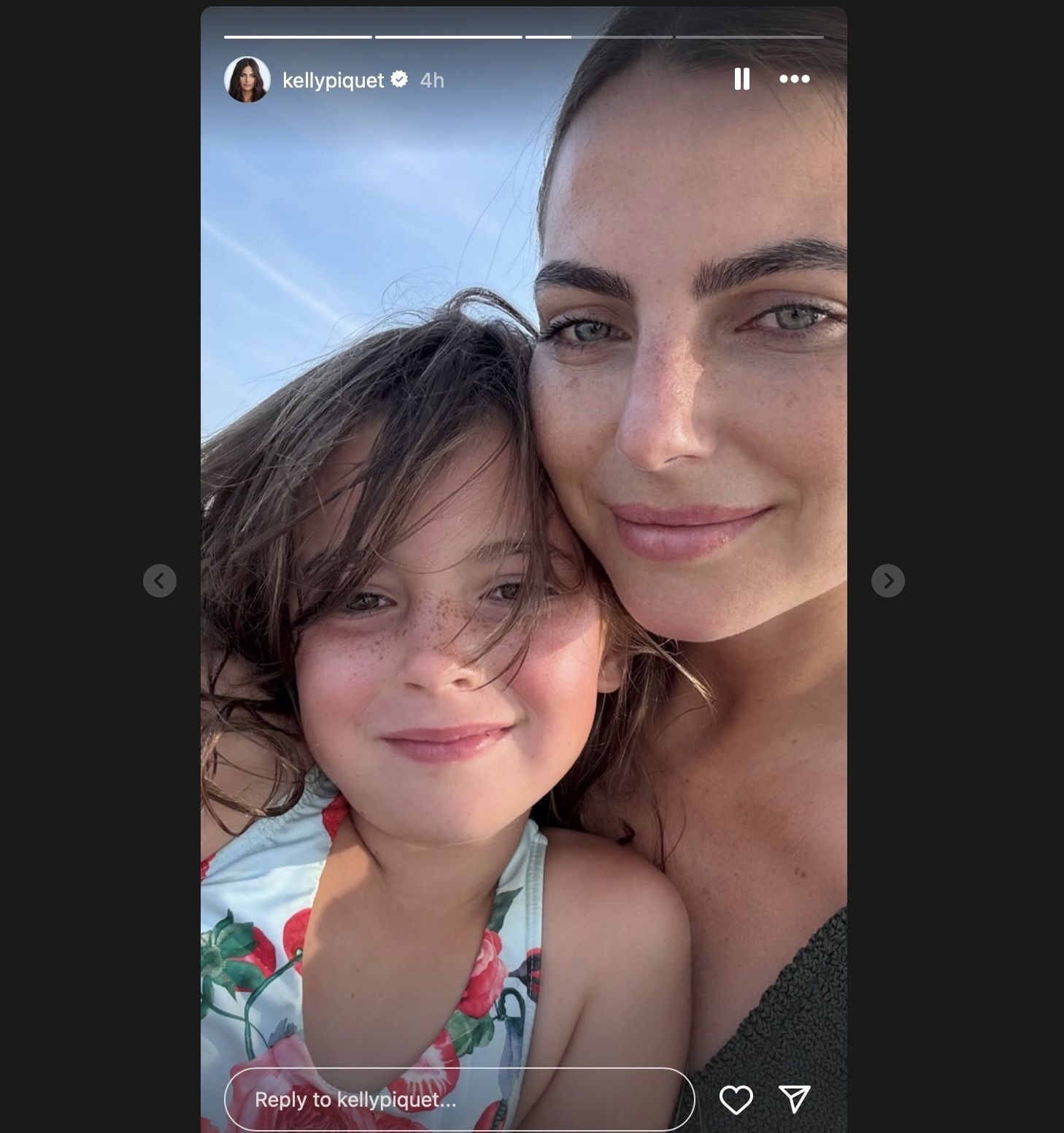 Screen grab via Kelly Piquet&#039;s Instagram story [via Instagram/@kellypiquet]