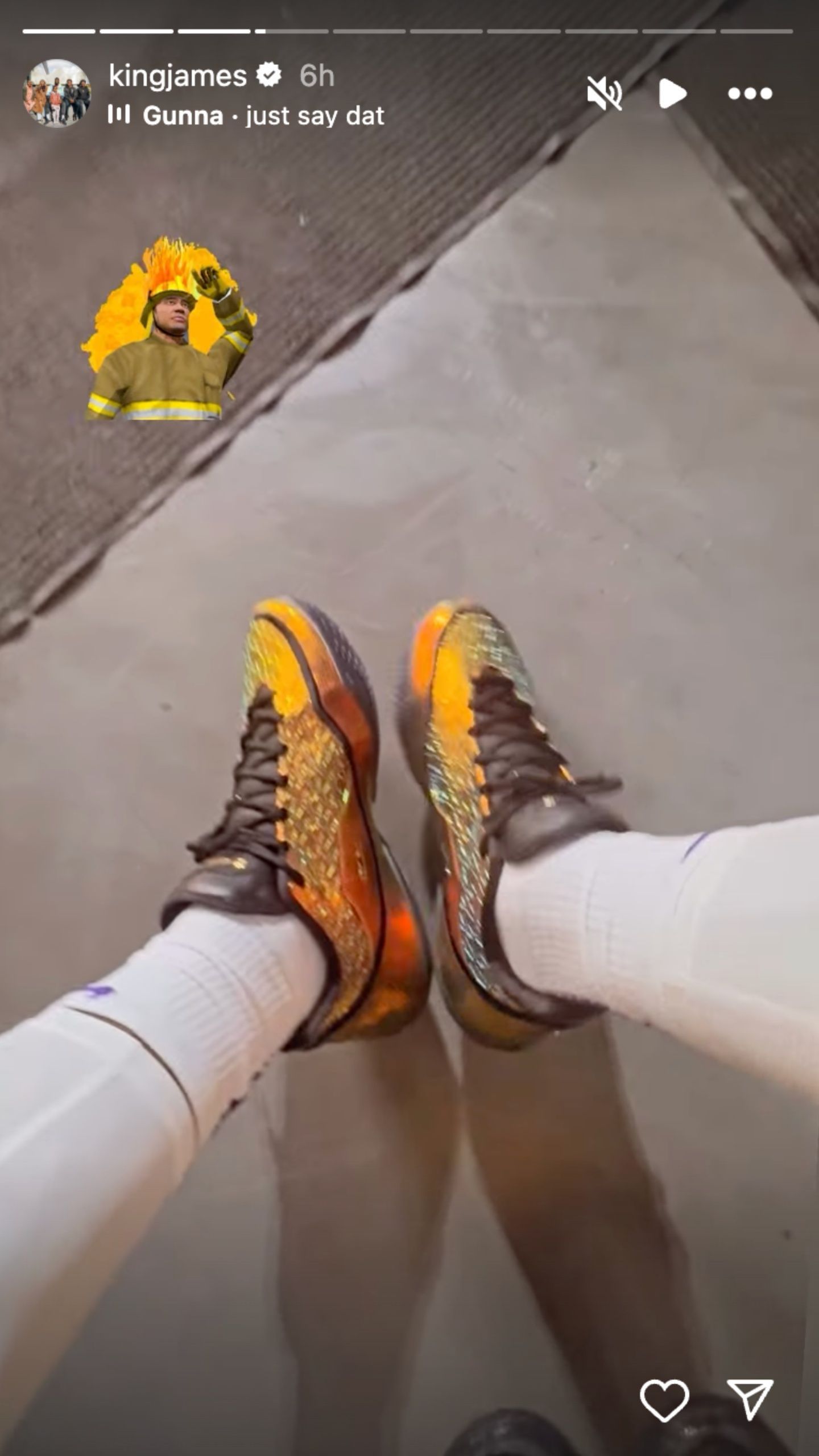 James teased fans of the new pair.