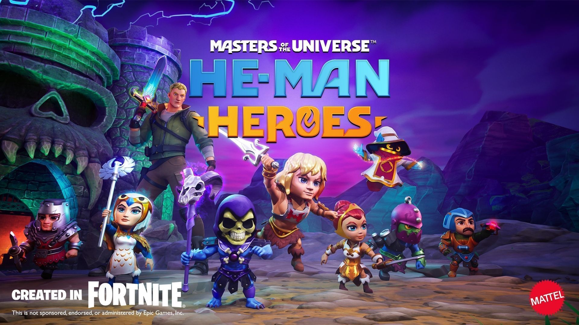 Mattel x Fortnite collaboration He-Man UEFN experience