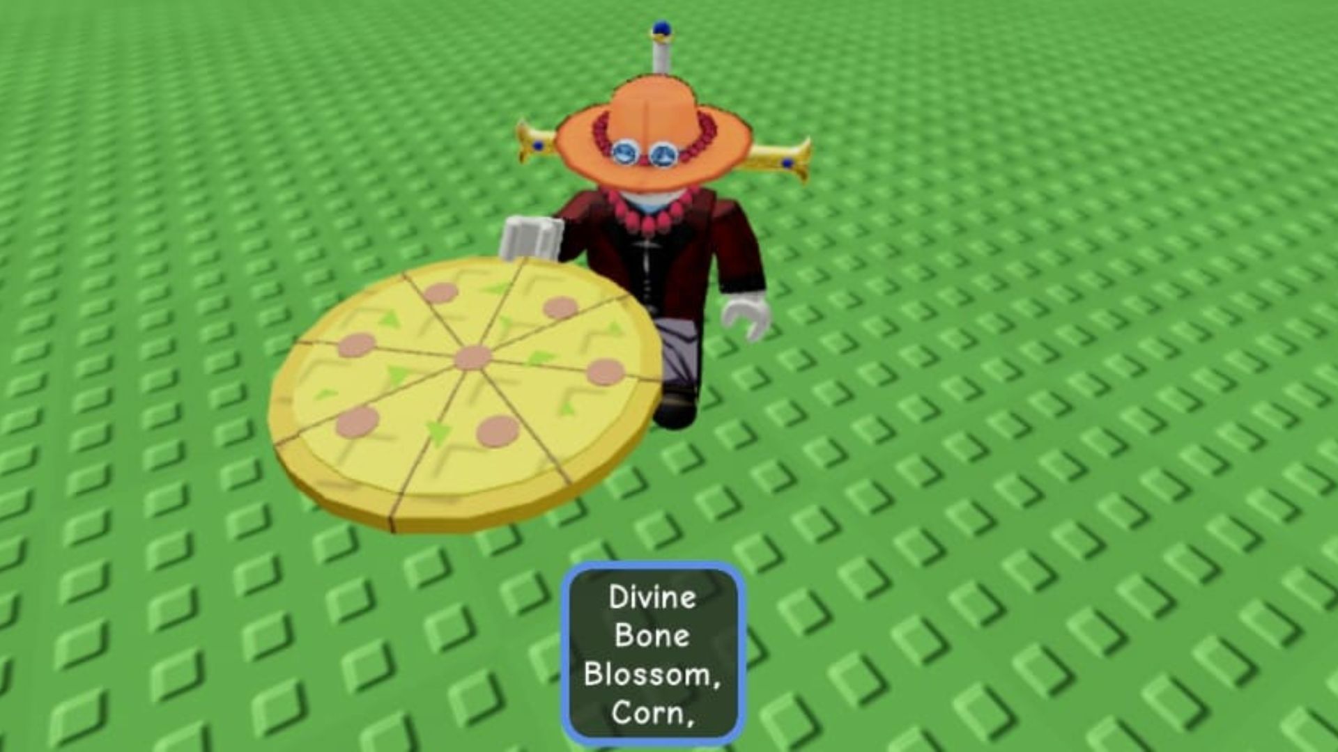 A Divine-rarity Pizza (Image via Roblox)