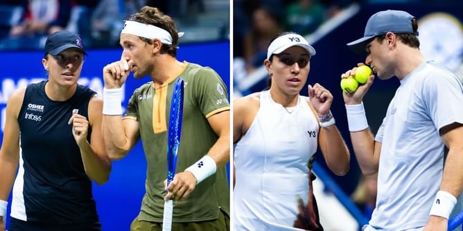 US Open 2025 Mixed Doubles Day 2 results ft. Iga Swiatek, Danielle Collins, Jack Draper