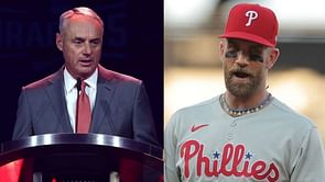 "Bryce Harper expressed his views" - Rob Manfred breaks silence on controversial incident with Phillies superstar