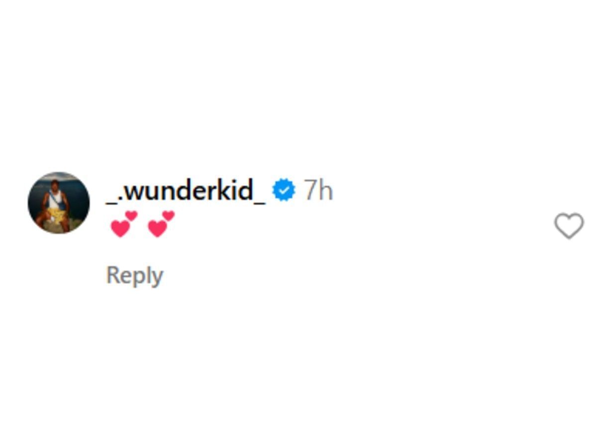 Jaydon Hilbert&#039;s comment on Instagram