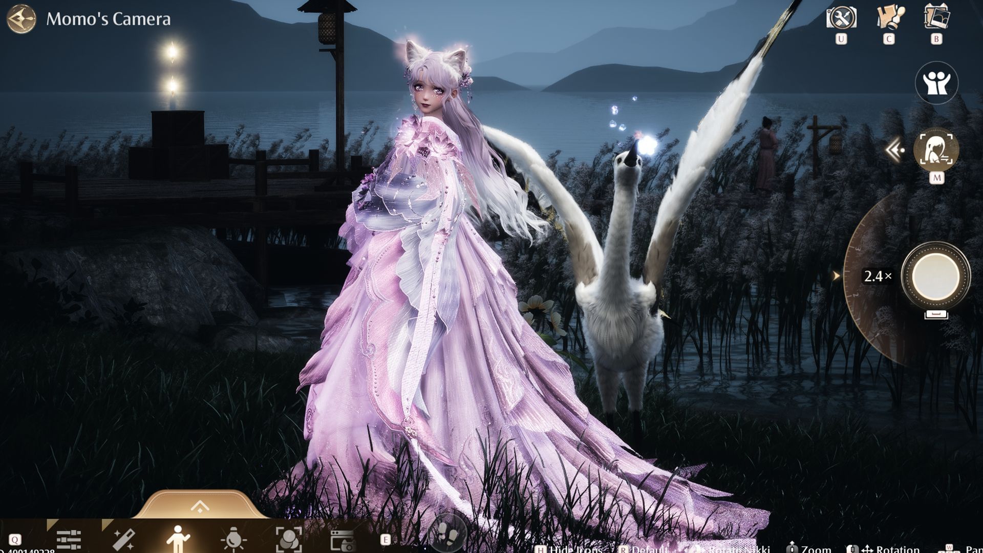 Take a photo of Nikki with the Fan Egret (Image via Sportskeeda Gaming/Infold Games)