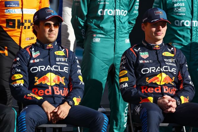 Max Verstappen reacts to Sergio Perez making a return to F1 with Cadillac in 2026