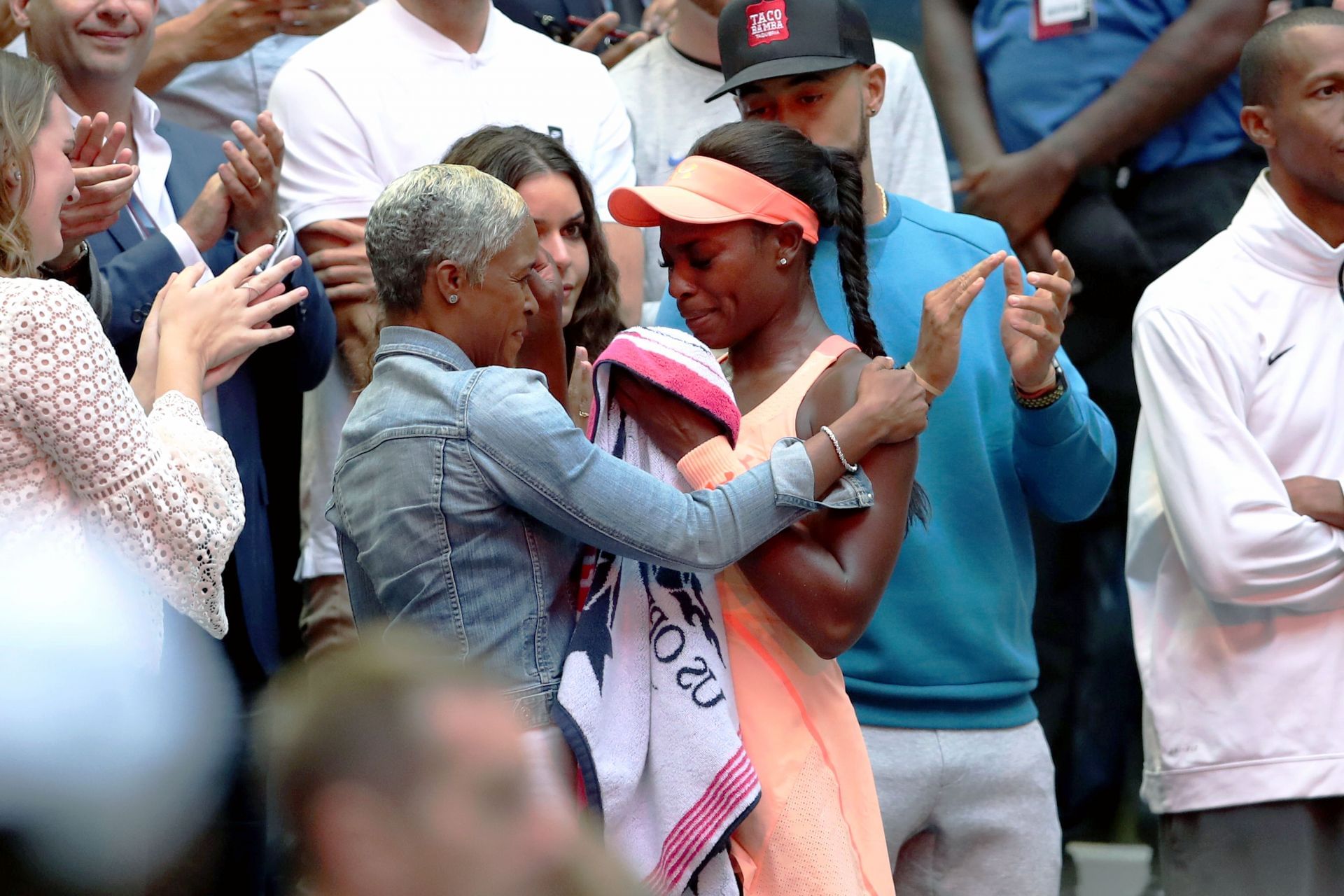 Sloane Stephens and Sybil Smith at the 2017 U.S. Open Tennis Tournament. - Source: Getty