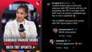 Candace Parker reaches a multi-year extension with TNT Sports (Image via Instagram/@brwsports)